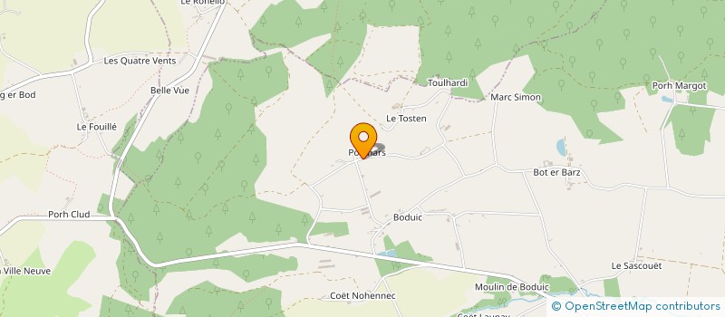 localisation de l'entreprise SCI CORODY  CLEGUEREC