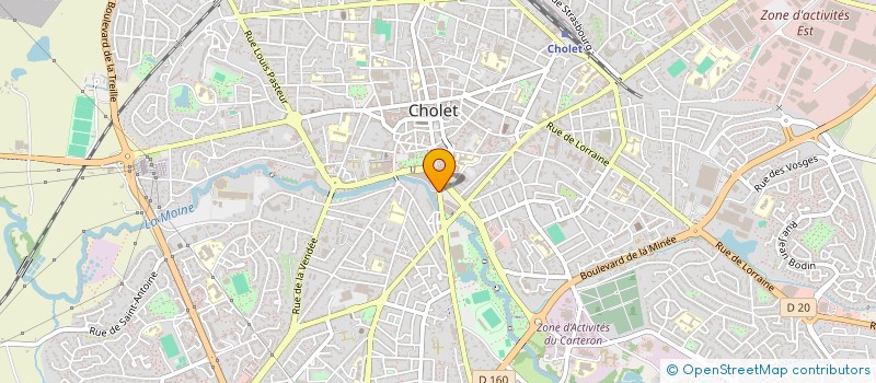 localisation de l'entreprise SCI COROLINE  CHOLET