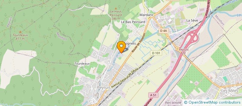 localisation de l'entreprise SCI CORONA BONNAFOUX  PEYRUIS