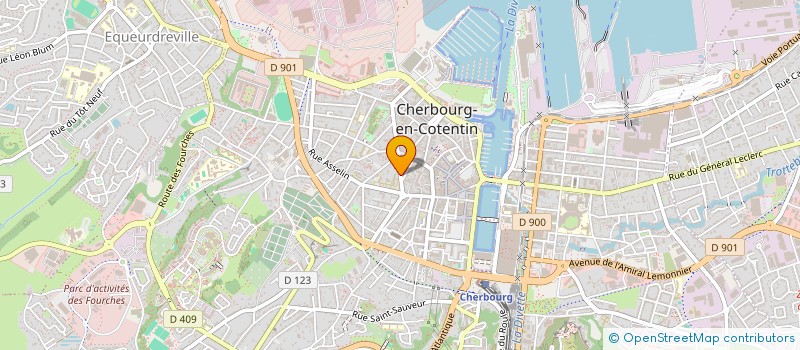 localisation de l'entreprise SCI COROT à CHERBOURG-EN-COTENTIN