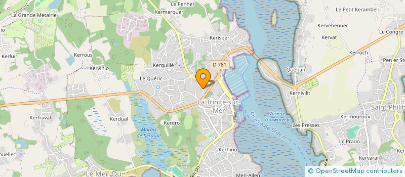 localisation de l'entreprise SCI CORP  LA TRINITE-SUR-MER