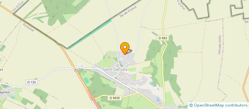 localisation de l'entreprise SCI CORP'TI  SAINT-GERVAIS