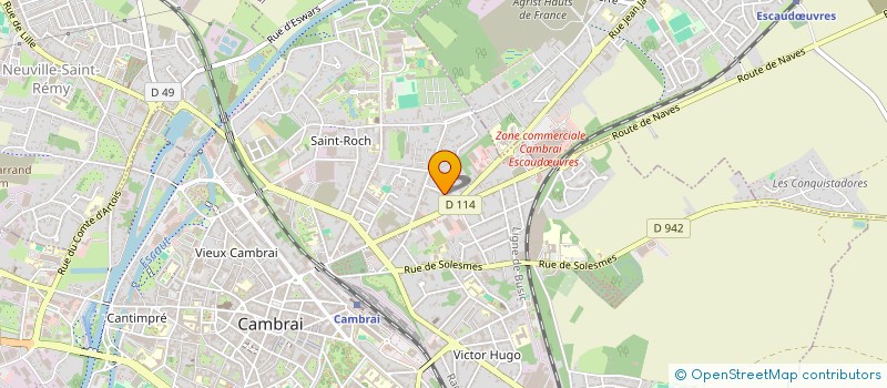 localisation de l'entreprise SCI CORPHI  CAMBRAI