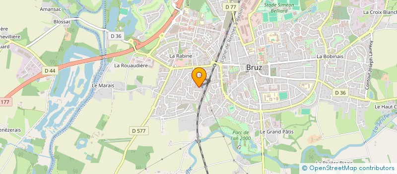 localisation de l'entreprise SCI CORPIE  BRUZ