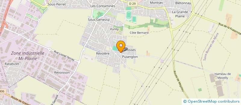 localisation de l'entreprise SCI CORPSESPRIT  GENAS