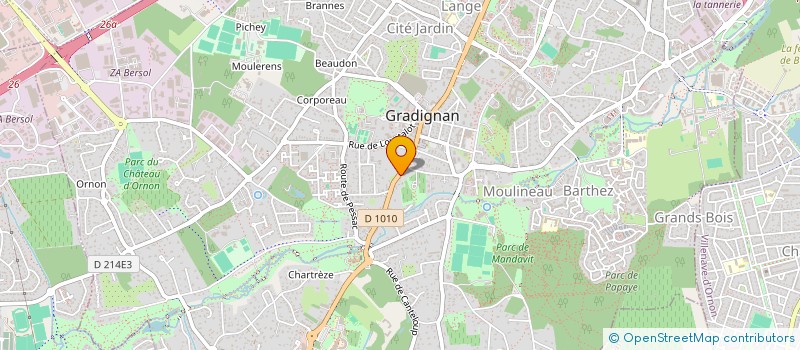 localisation de l'entreprise SCI CORPUS à GRADIGNAN