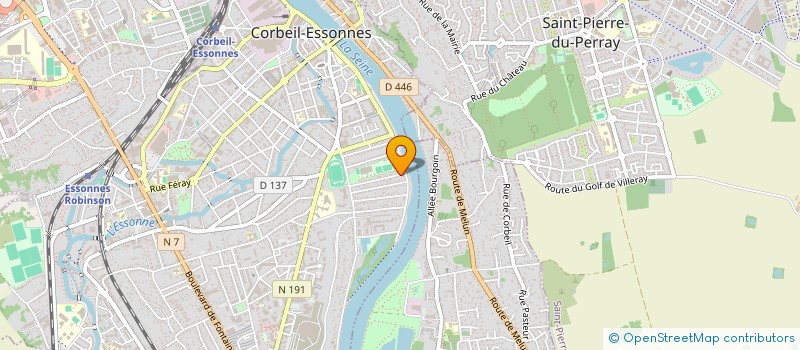 localisation de l'entreprise SCI CORPUS SANUS à CORBEIL-ESSONNES