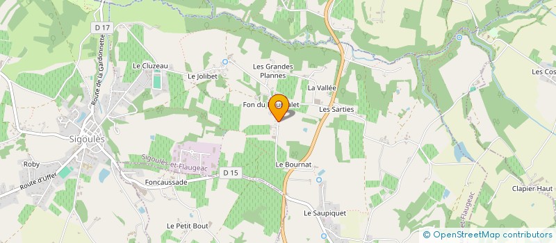 localisation de l'entreprise SCI CORRALITOS  SIGOULES-ET-FLAUGEAC