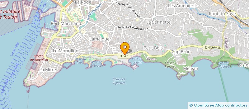 localisation de l'entreprise SCI CORRAZE  TOULON