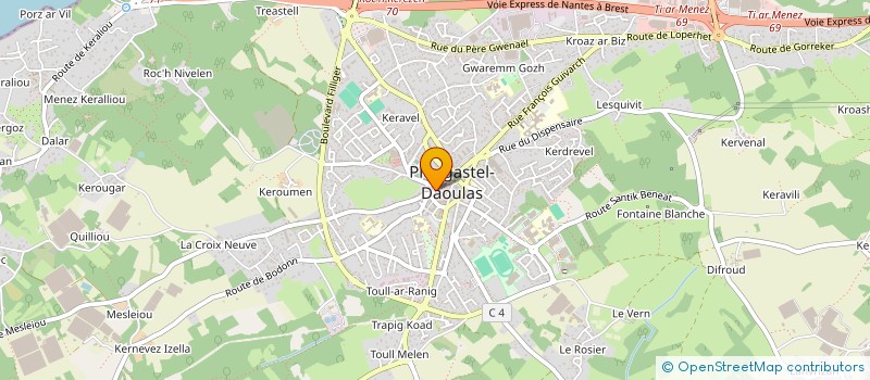 localisation de l'entreprise SCI CORRE  PLOUGASTEL-DAOULAS