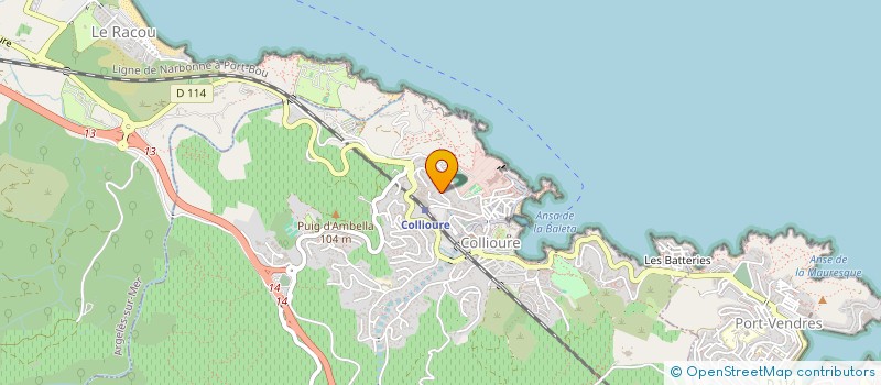 localisation de l'entreprise SCI CORRE  COLLIOURE