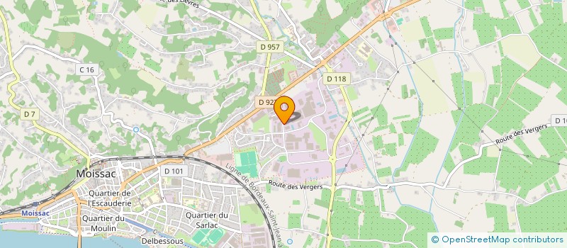 localisation de l'entreprise SCI CORRECH  MOISSAC