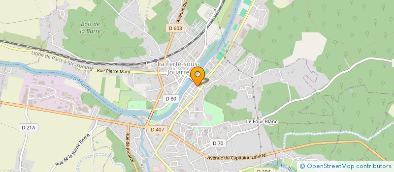 localisation de l'entreprise SCI CORREGE à LA FERTE-SOUS-JOUARRE