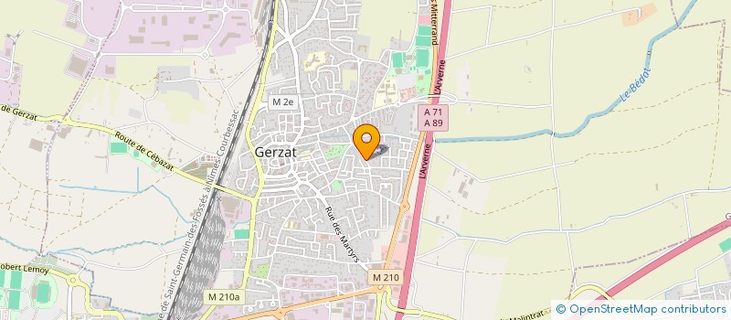 localisation de l'entreprise SCI CORREIA  GERZAT