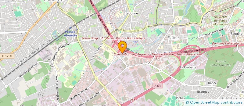 localisation de l'entreprise SCI CORREZIENNE DE GESTION  PESSAC