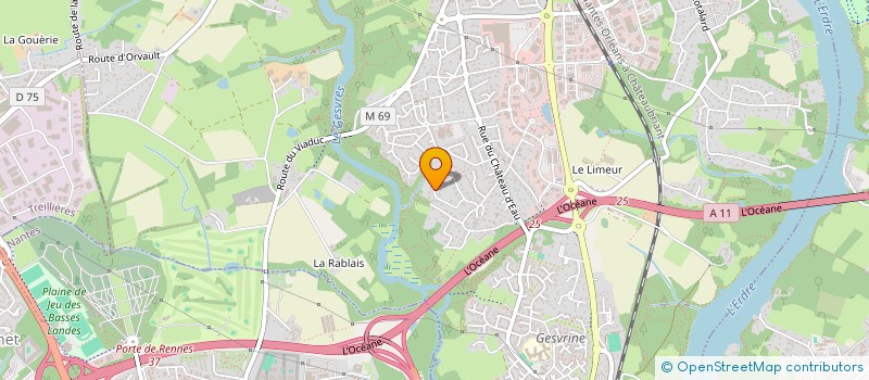 localisation de l'entreprise SCI CORROU  LA CHAPELLE-SUR-ERDRE