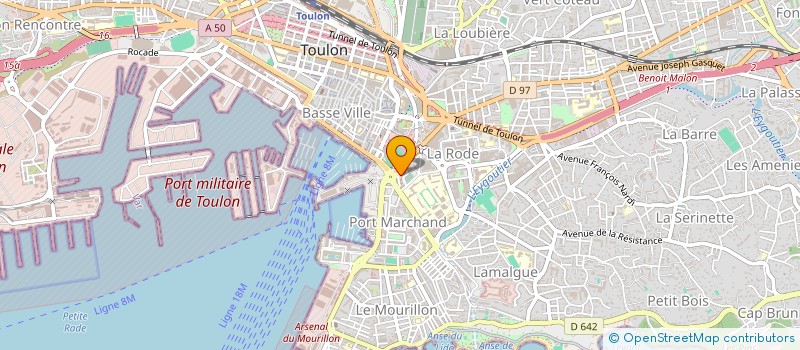 localisation de l'entreprise SCI CORSAIRES  TOULON