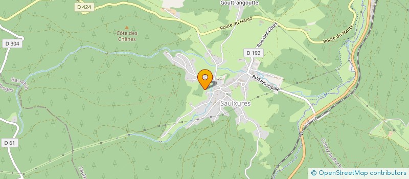 localisation de l'entreprise SCI CORSAL  SAULXURES