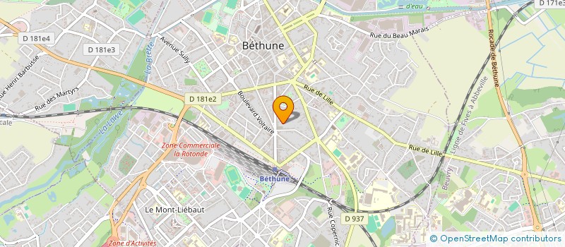 localisation de l'entreprise SCI CORSE MEDITERRANNEE  BETHUNE