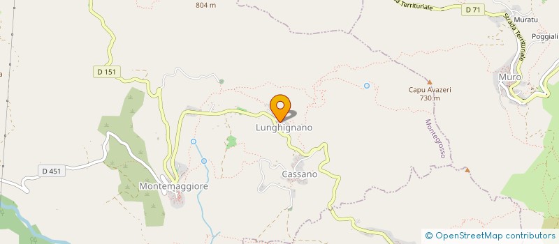 localisation de l'entreprise SCI CORSE PISCINE CALVI à MONTEGROSSO