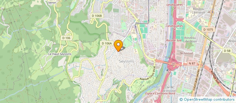 localisation de l'entreprise SCI CORSO à SEYSSINS