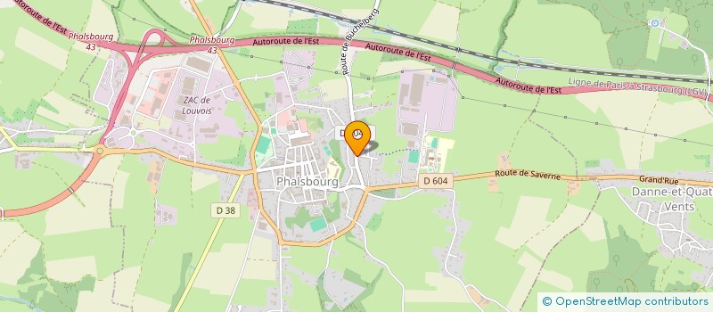 localisation de l'entreprise SCI CORSO  PHALSBOURG