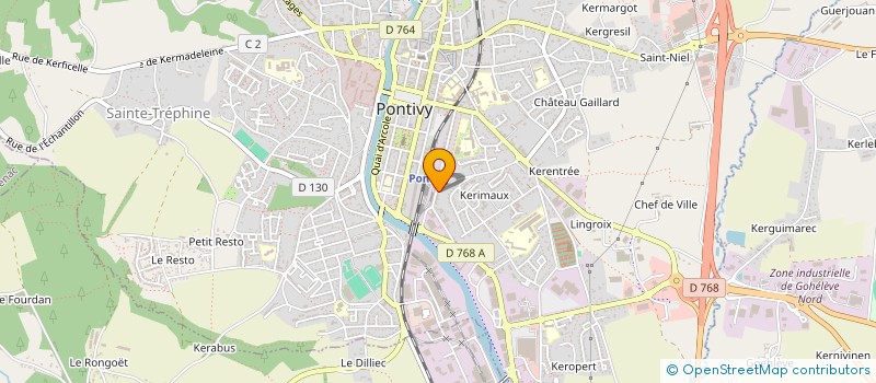 localisation de l'entreprise SCI CORSTUN  PONTIVY