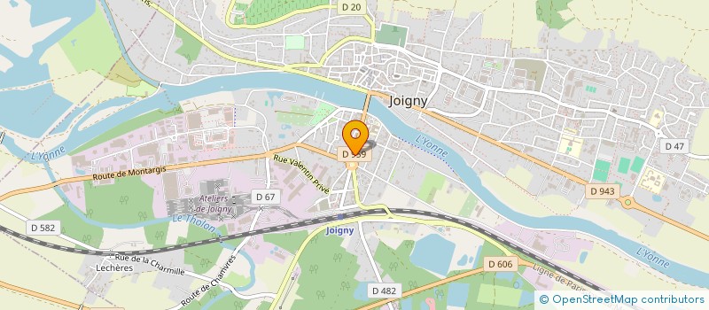 localisation de l'entreprise SCI CORTEL à JOIGNY