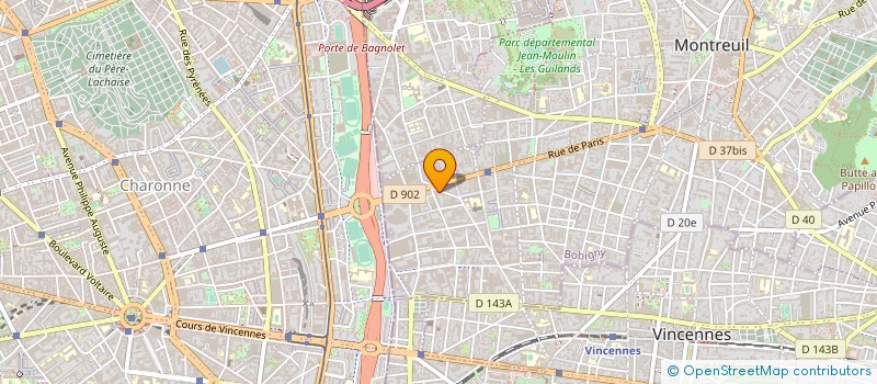 localisation de l'entreprise SCI CORTON-VOLTAIRE à MONTREUIL