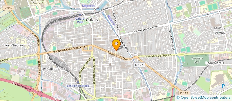 localisation de l'entreprise SCI CORUSCANT  CALAIS