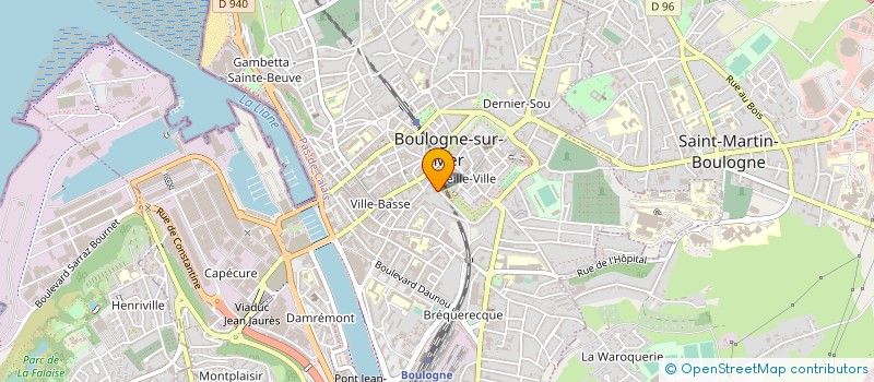 localisation de l'entreprise SCI CORVAL à BOULOGNE-SUR-MER