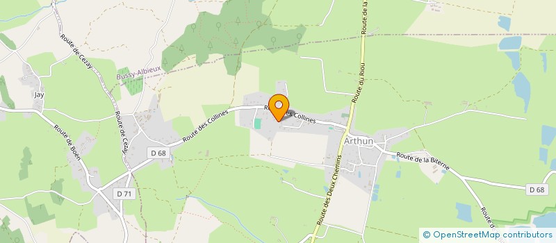 localisation de l'entreprise SCI CORVEN  ARTHUN