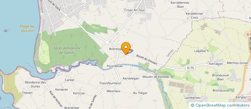 localisation de l'entreprise SCI CORVILLE  SANTEC