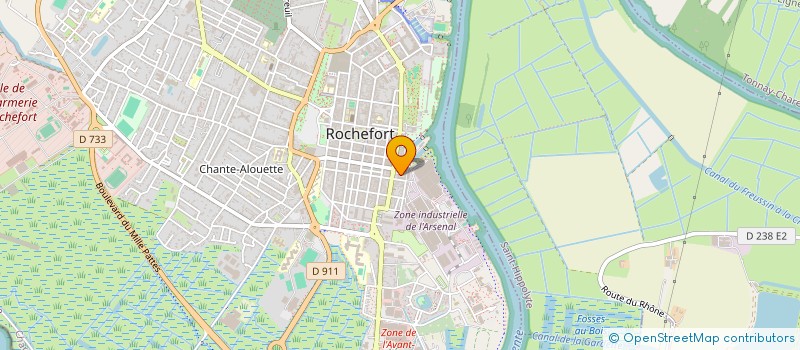 localisation de l'entreprise SCI CORYAN  ROCHEFORT