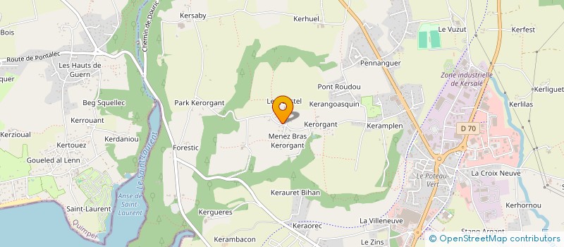 localisation de l'entreprise SCI CORYGWEN  CONCARNEAU