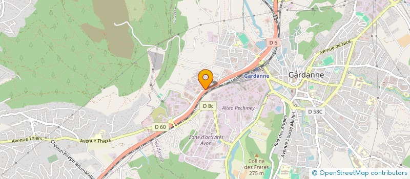 localisation de l'entreprise SCI CORYNTHIA à GARDANNE