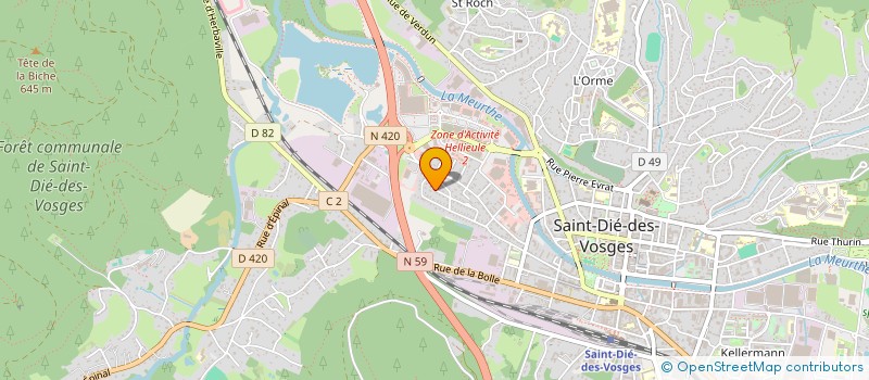 localisation de l'entreprise SCI COS à SAINT-DIE-DES-VOSGES