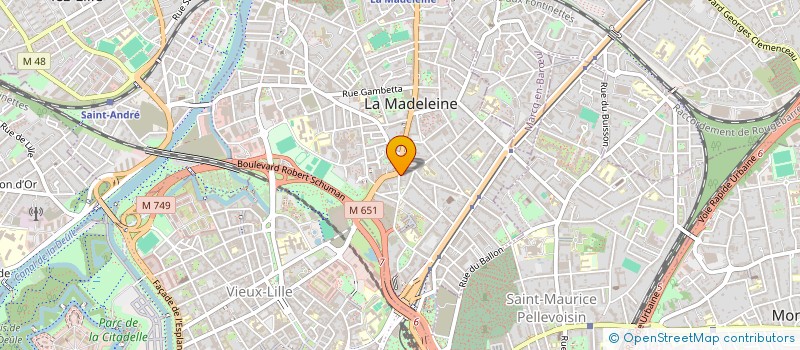 localisation de l'entreprise SCI COSA à LA MADELEINE