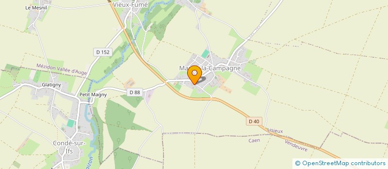 localisation de l'entreprise SCI COSA  MEZIDON VALLEE D'AUGE