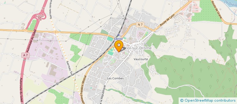 localisation de l'entreprise SCI COSAG  LORIOL-SUR-DROME