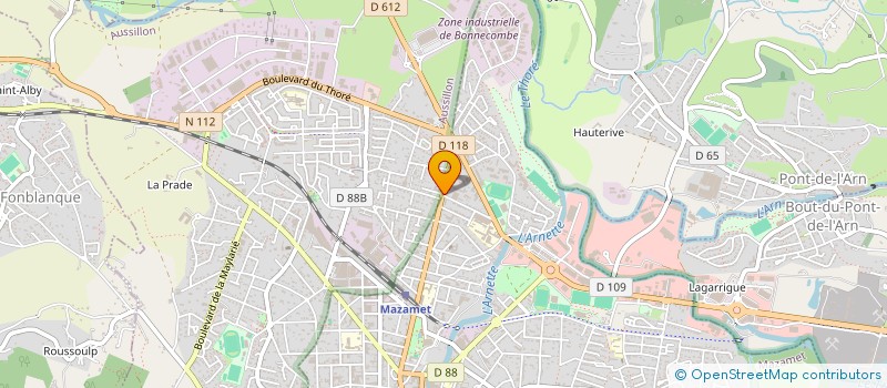 localisation de l'entreprise SCI COSBAN  MAZAMET