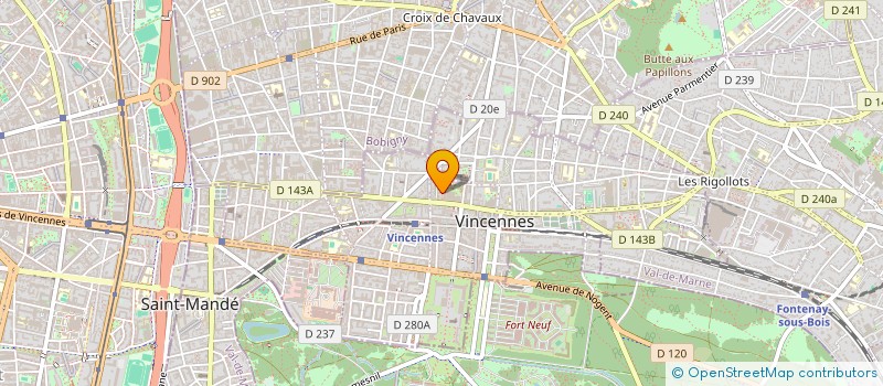 localisation de l'entreprise SCI COSCALIE à VINCENNES