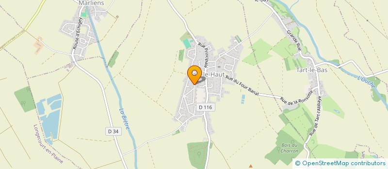 localisation de l'entreprise SCI COSI  TART