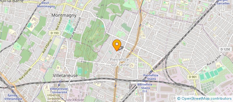 localisation de l'entreprise SCI COSIC à PIERREFITTE-SUR-SEINE