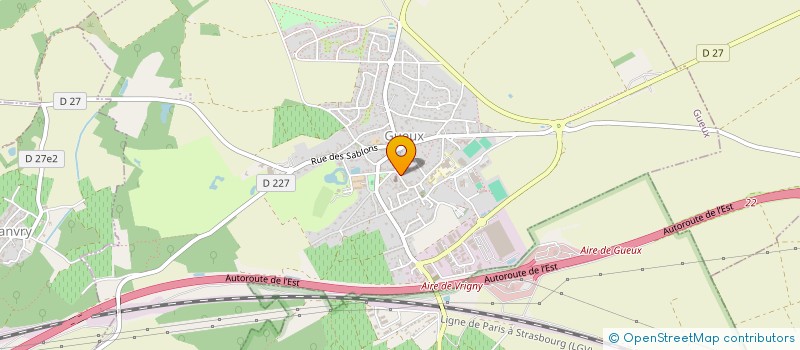 localisation de l'entreprise SCI COSIM  GUEUX