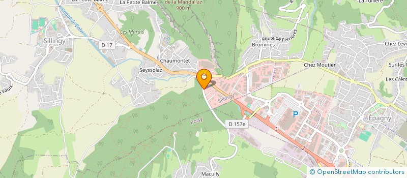 localisation de l'entreprise SCI COSKUN  SILLINGY