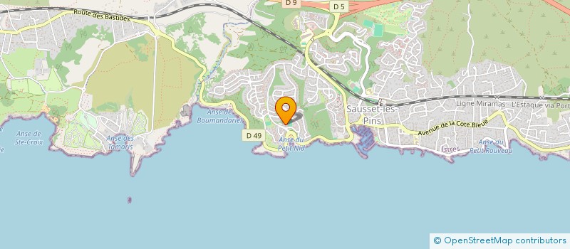 localisation de l'entreprise SCI COSLET  SAUSSET-LES-PINS