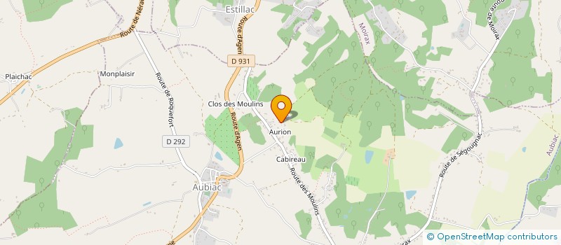 localisation de l'entreprise SCI COSMIC MAZENS  AUBIAC