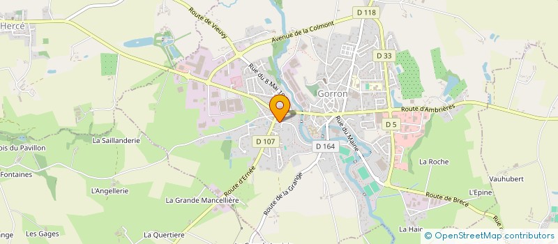 localisation de l'entreprise SCI COSMOS  GORRON