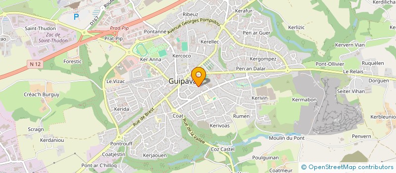 localisation de l'entreprise SCI COSQUER  GUIPAVAS